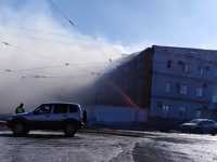 В Кемерове загорелось производственное здание