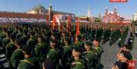 Трансляция Парада Победы на Красной площади в Москве
