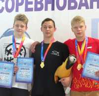 Виталий Карпов (в центре) — лучший в двоеборье вольным стилем. 