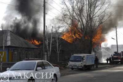 Жизни двух человек унёс страшный пожар в Хакасии