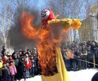 Сегодня жители столицы Хакасии сожгут чучело Зимы