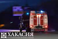 На улице в Хакасии сгорела машина