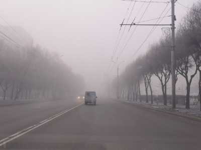 Туман спрятал пешеходов и водителей в Абакане