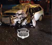 Комок металла вместо машины: в Абакане в ДТП погиб водитель