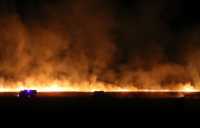 8 километров огня тушат в Ширинском районе Хакасии