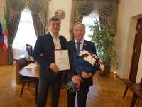 Сергей Можаров поздравил Владимира Штыгашева с юбилеем