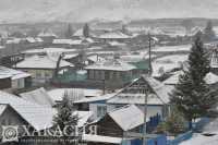 Район в Хакасии засыпало снегом
