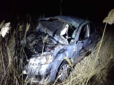 В Хакасии из смятой машины достали пострадавшего водителя