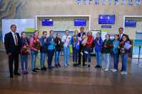 Победителя первенства России по волейболу встретили в аэропорту &quot;Абакан&quot;
