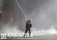 Кошара сгорела в Хакасии