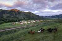 Сказочную реку и свободных лошадей запечатлел фотограф из Абакана
