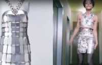 Журналистка из Черногорска показала платье из фантиков на канале &quot;Пятница&quot;
