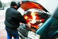 Житель Хакасии сам потушил загоревшийся автомобиль