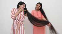 Девушка с самыми длинными волосами в мире отстригла их