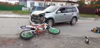 В Хакасии разбились Nissan X-Trail и мотоцикл