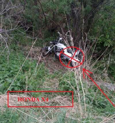 Мотоциклист слетел с дороги в Хакасии