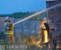 В Хакасии на пожаре погибли куры и телята