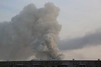 Плотный столб дыма: крупный пожар случился в Абакане