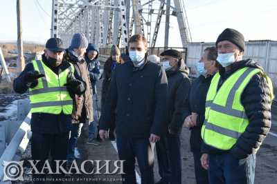 Движение по мосту через Енисей, соединяющему Хакасию и Красноярский край, открыто
