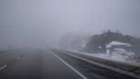 Туман наводит свои порядки на дорогах Хакасии