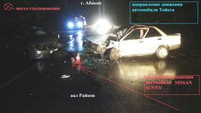 В Хакасии виновник ДТП на трассе сбежал, бросив машину