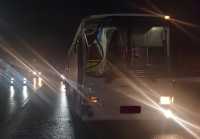 Грузовик врезался в автобус в Абакане
